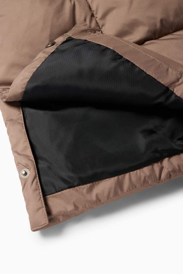 Copii - Fete - Jachetă matlasată cu glugă - maro