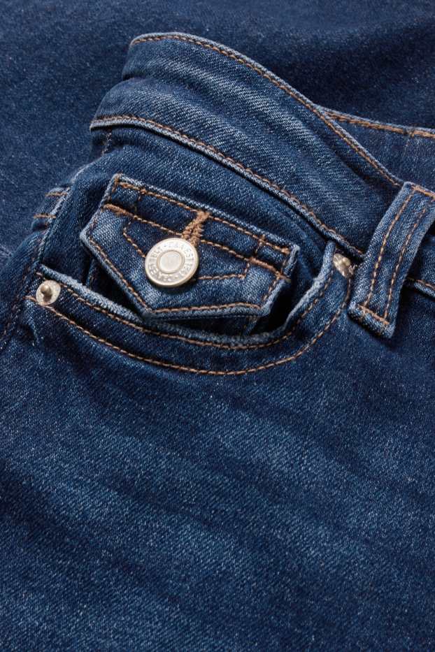 Women - Flared jeans - mid-rise waist - LYCRA® - blue denim