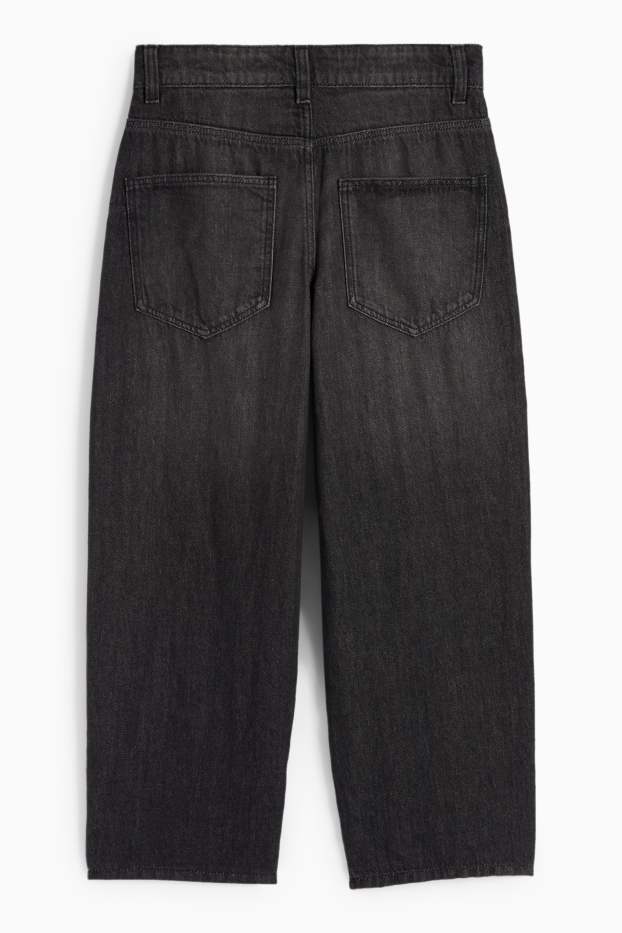 Kinder Jungen - Baggy Jeans - Thermojeans - dunkeljeansgrau