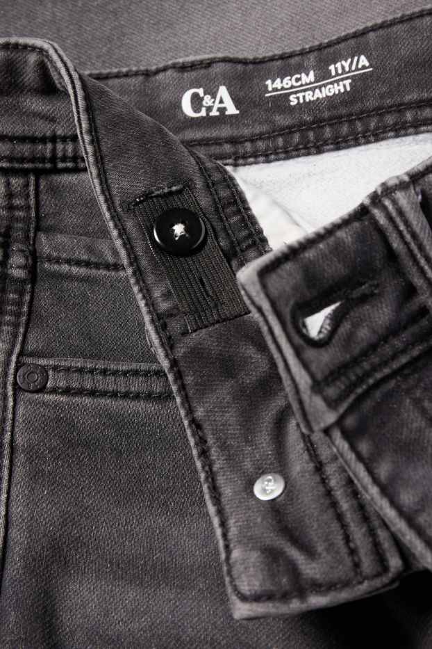 Enfants garçons - Jean de coupe droite - jean chaud - jog denim - jean gris
