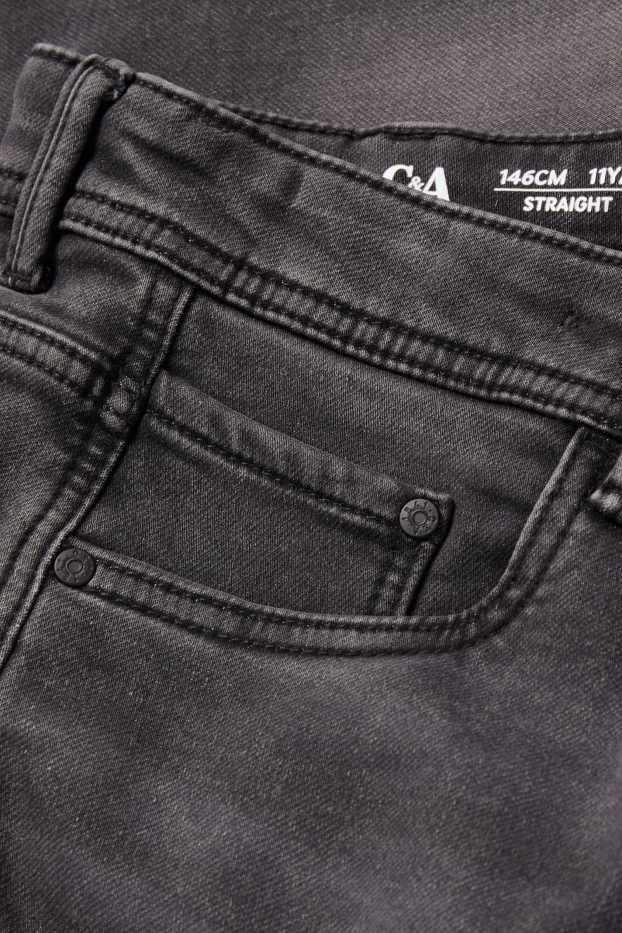 Enfants garçons - Jean de coupe droite - jean chaud - jog denim - jean gris