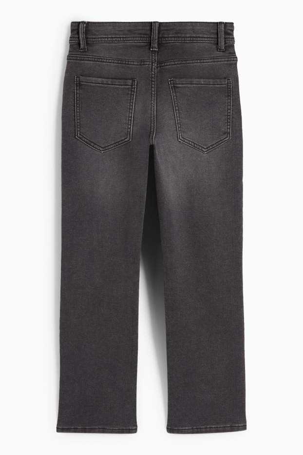 Enfants garçons - Jean de coupe droite - jean chaud - jog denim - jean gris