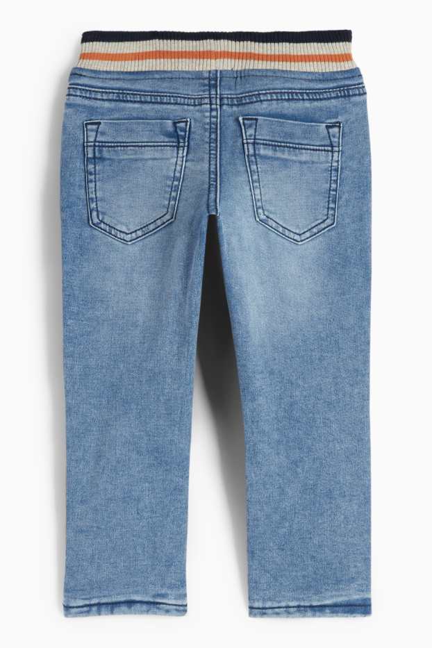 Kinderen: jongens - Straight jeans - thermojeans - jog denim - LYCRA® - jeanslichtblauw