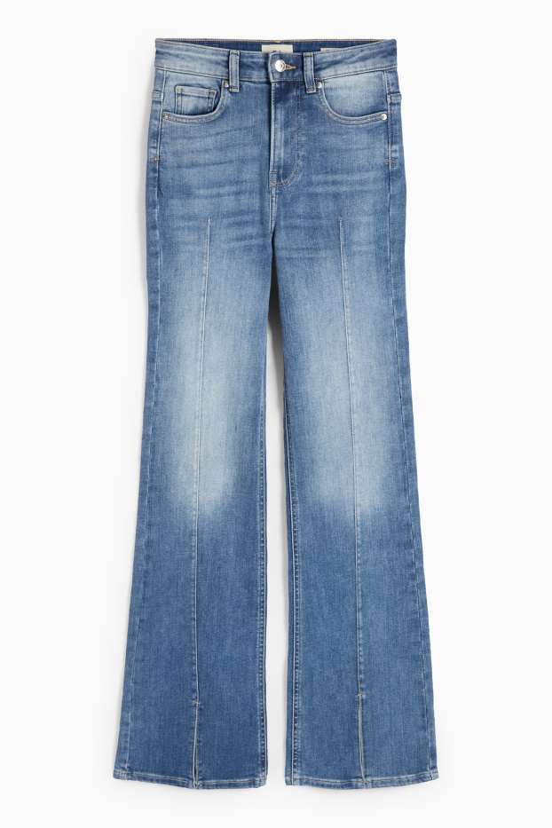Femmes - Flared jean - high waist - jean bleu clair