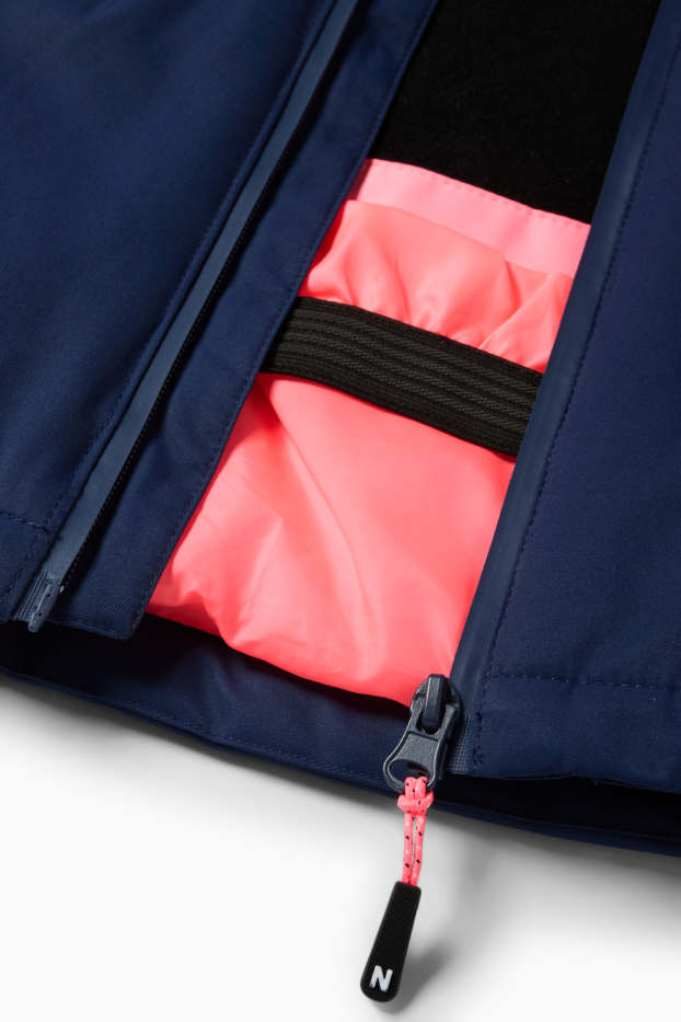 Enfants filles - Veste de ski - imperméable - rose fluo