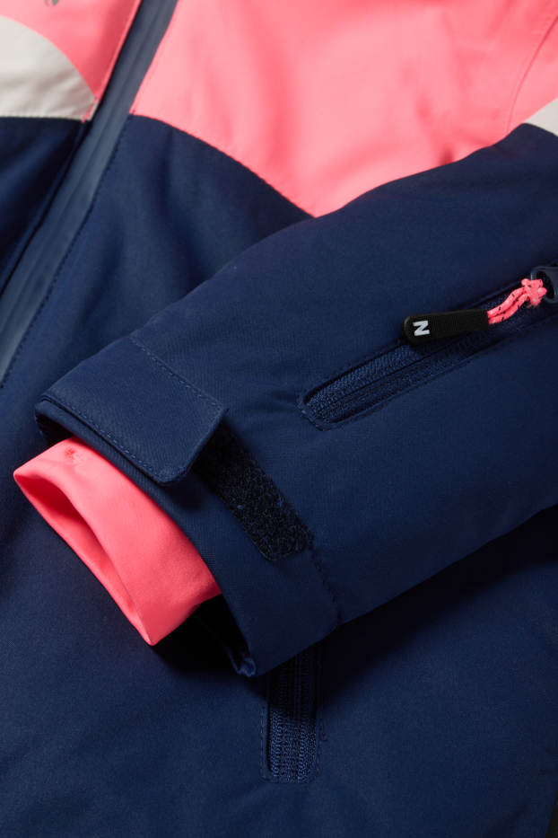 Enfants filles - Veste de ski - imperméable - rose fluo