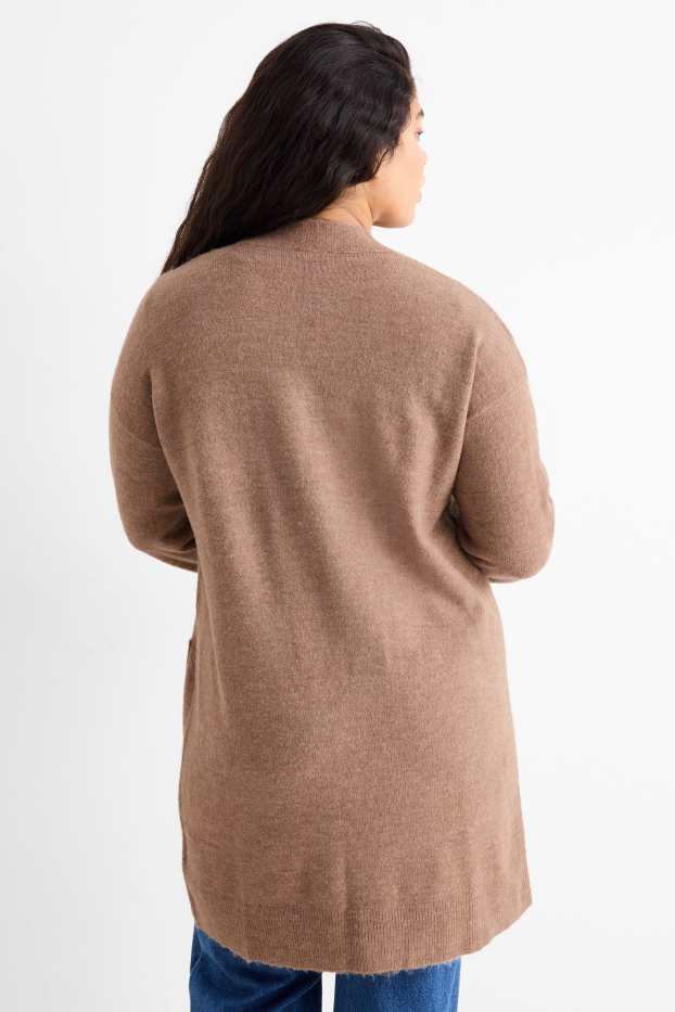 Donna - Cardigan lungo - marrone chiaro