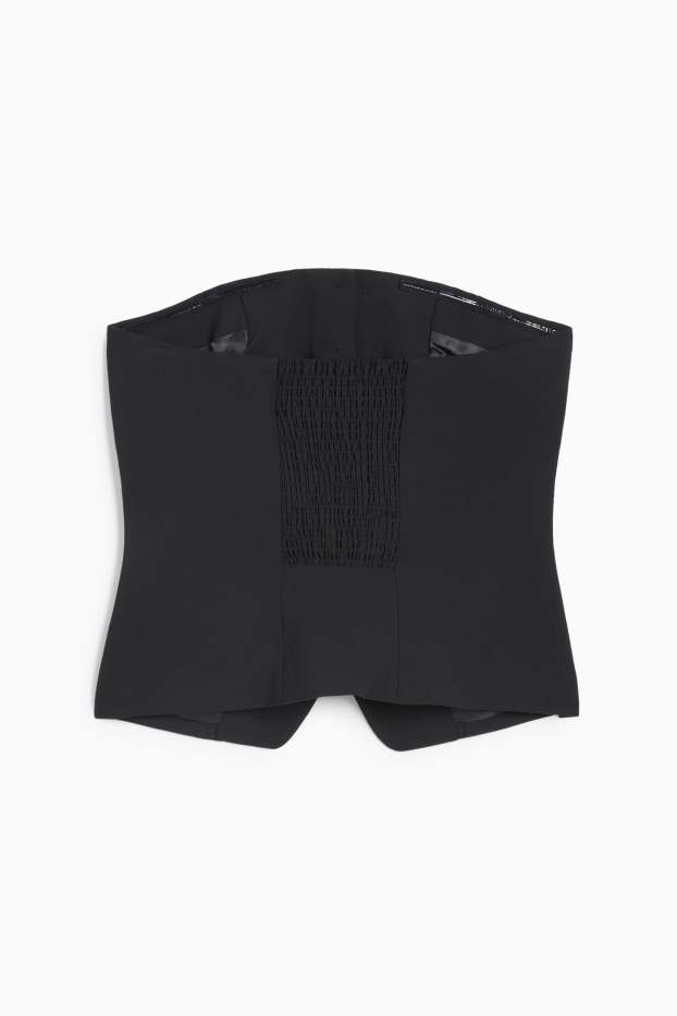 Mujer - Chaleco de oficina - body fit - negro