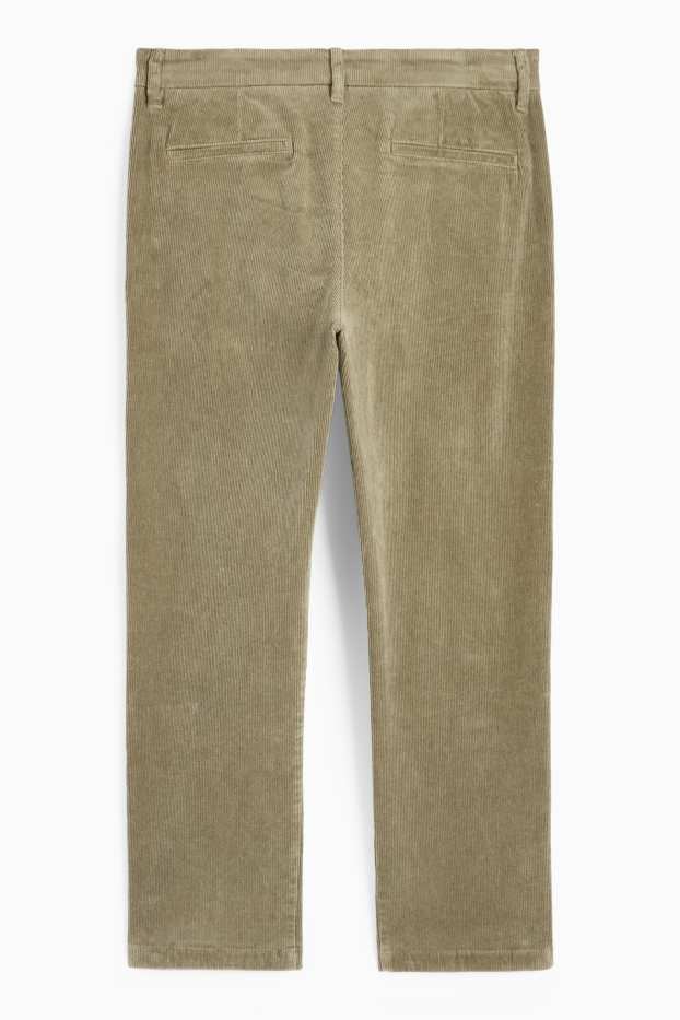 Men - Corduroy chinos - regular fit - khaki