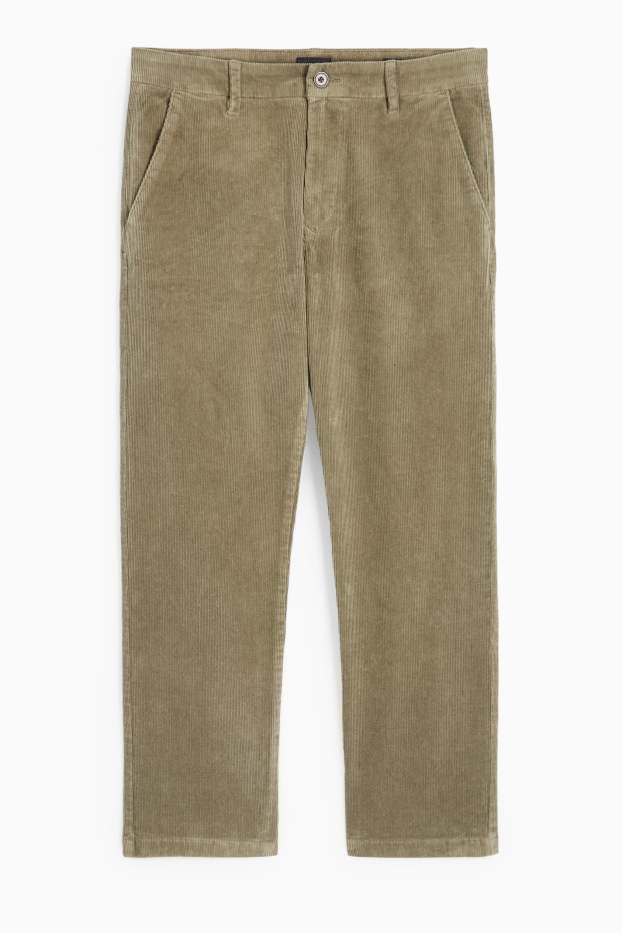 Men - Corduroy chinos - regular fit - khaki