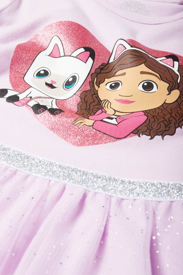 Kinder Mädchen - Gabby's Dollhouse - Set - Kleid und Tasche - 2 teilig - hellviolett