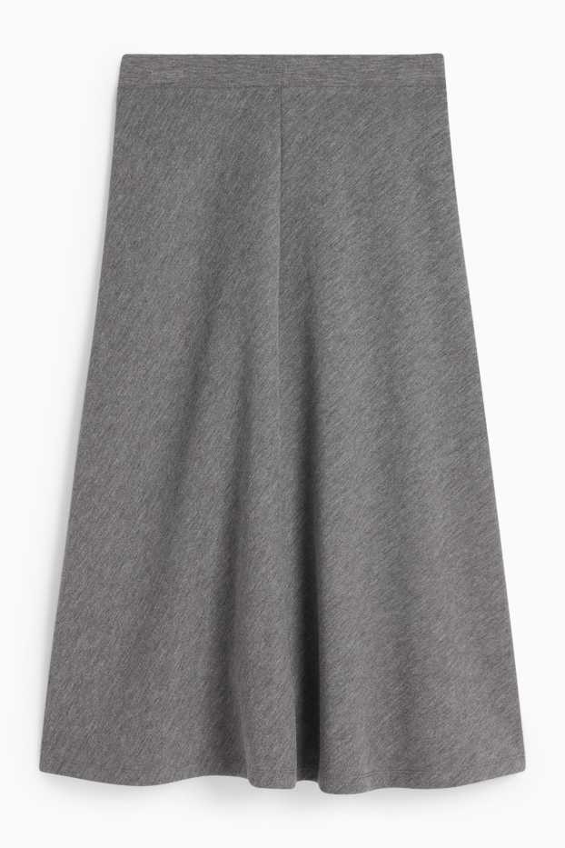 Damen - Rock - grau-melange