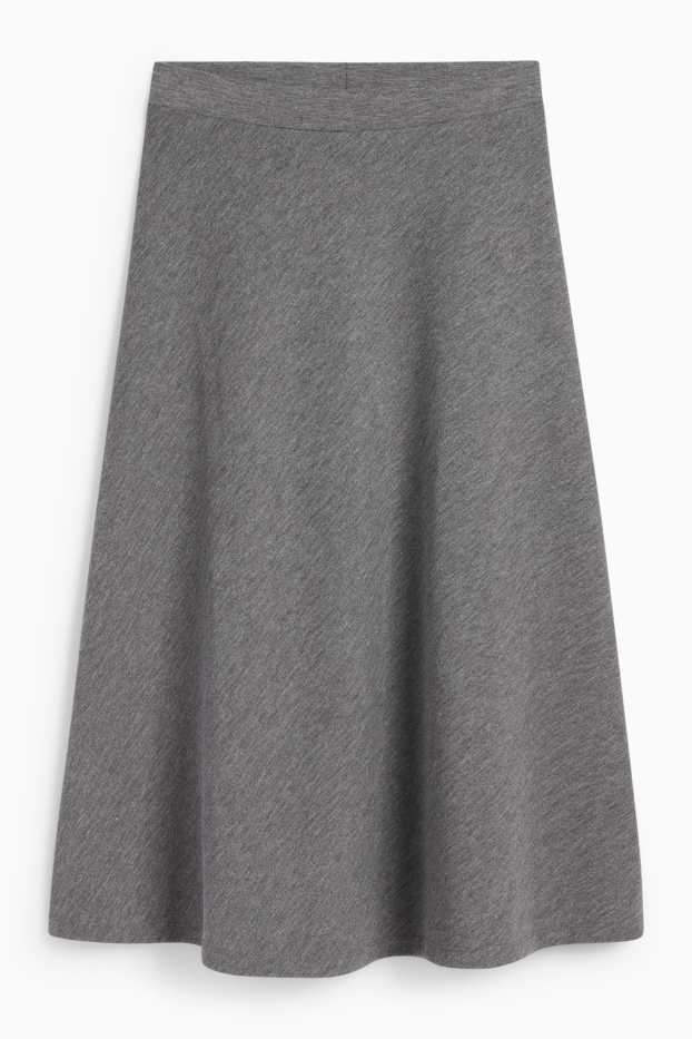 Damen - Rock - grau-melange