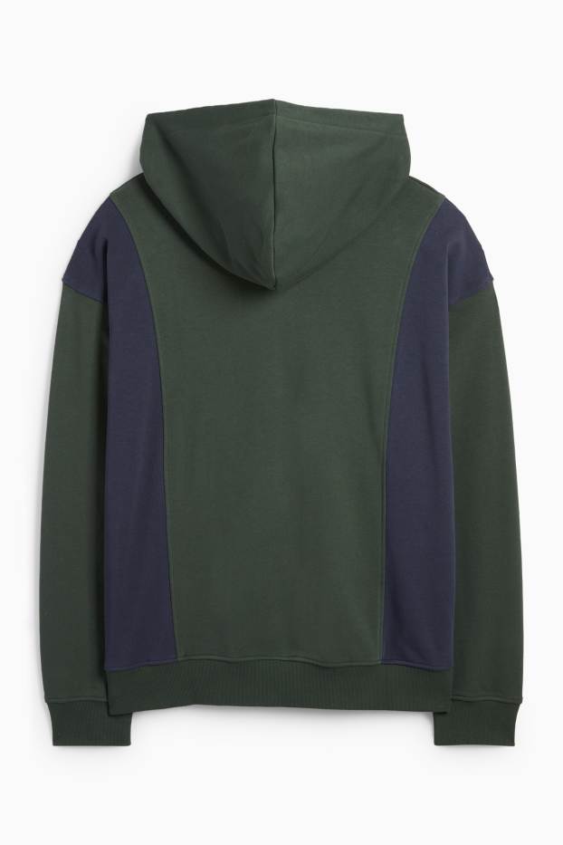 Heren - Hoodie - donkergroen