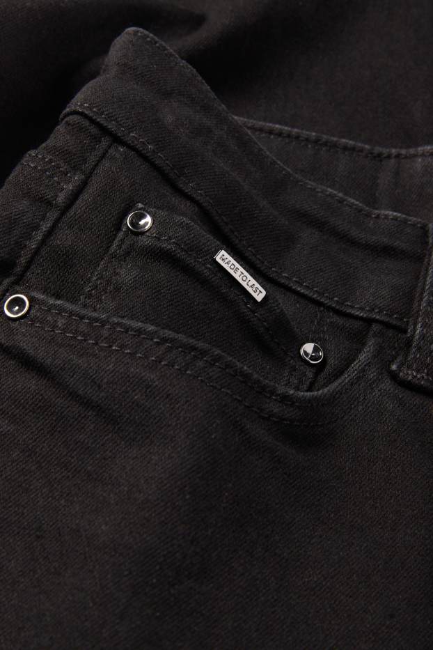 Damen - Slim Jeans - Mid Waist - Shaping Jeans - schwarz