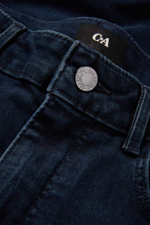 Femmes - Straight jean - mid waist - LYCRA® - jean bleu foncé