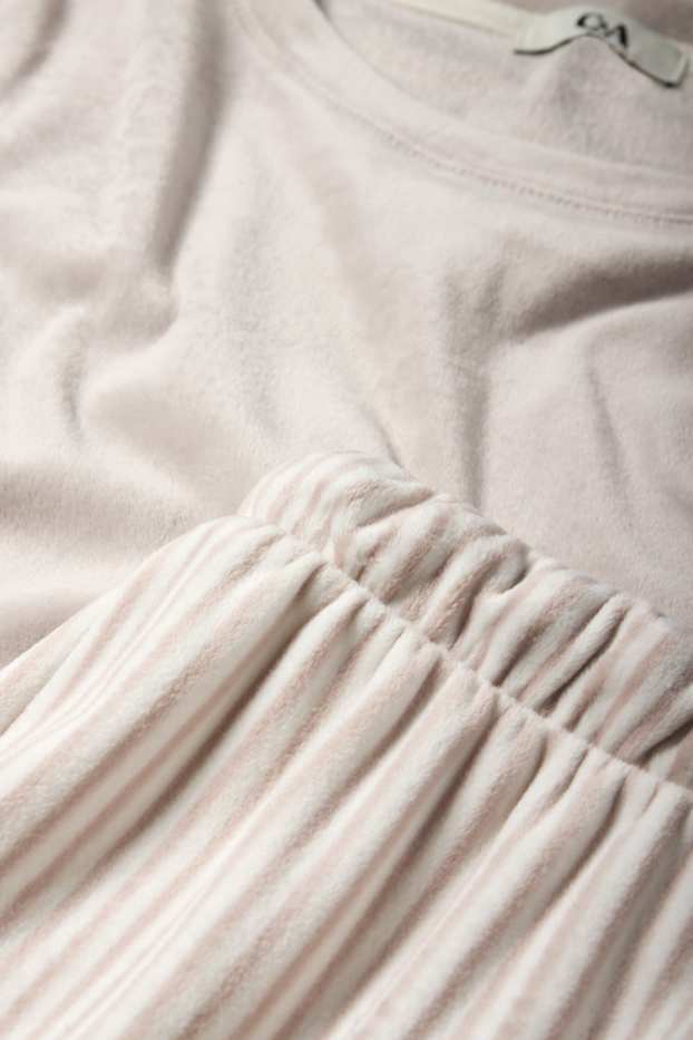 Dames - Winterpyjama - lichtgrijs