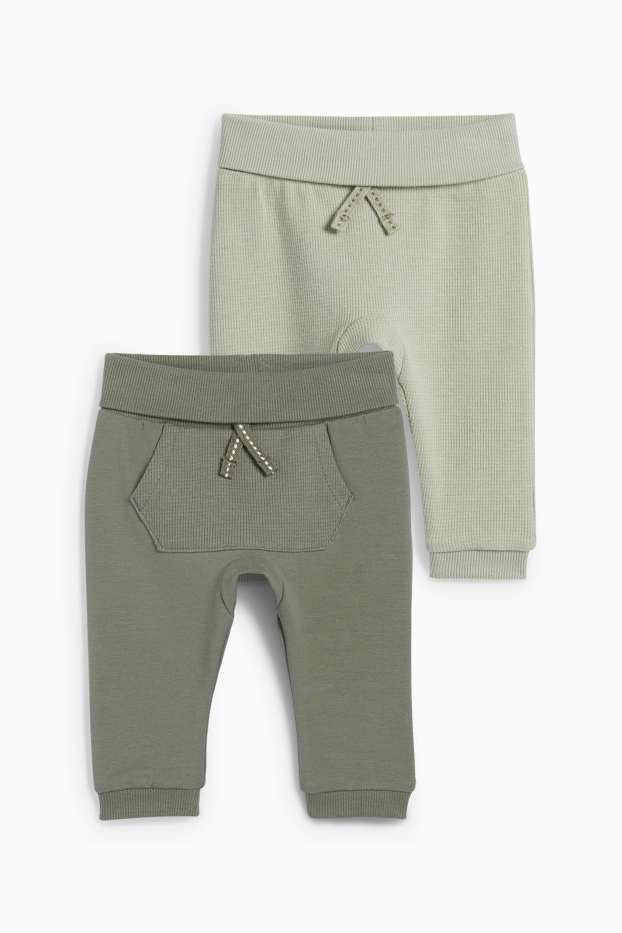 Bebés niños - Pack de 2 - pantalones de deporte para bebé - verde