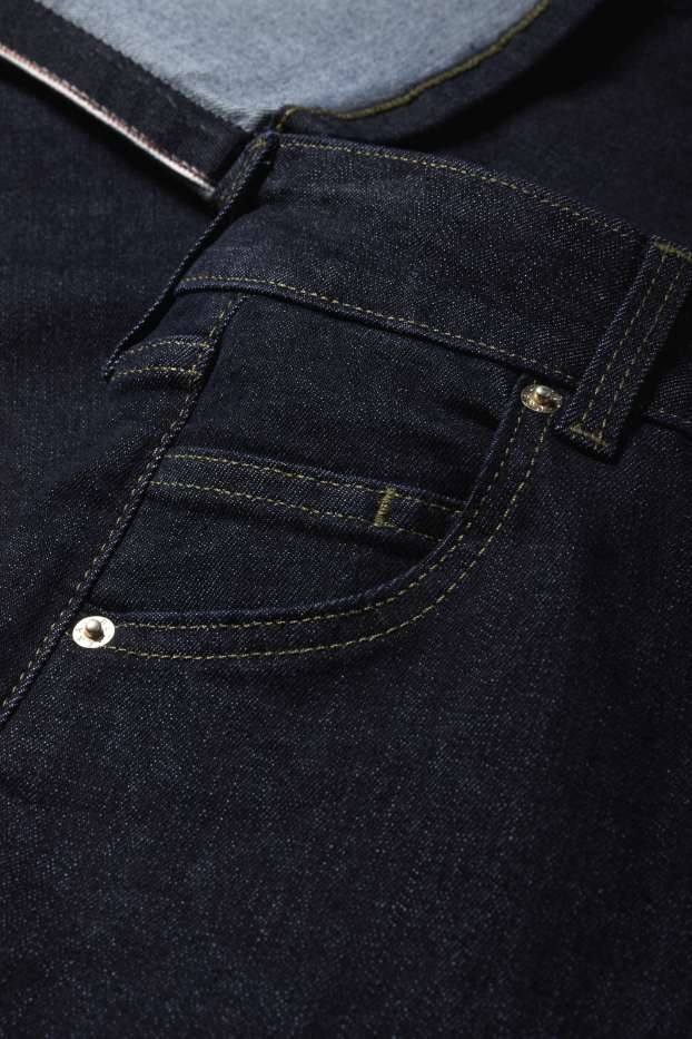 Dames - Straight jeans - mid waist - LYCRA® - jeansdonkerblauw