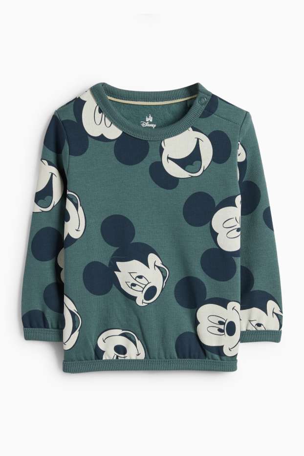 Neonati  - Topolino - completo neonati - 2 pezzi - verde scuro