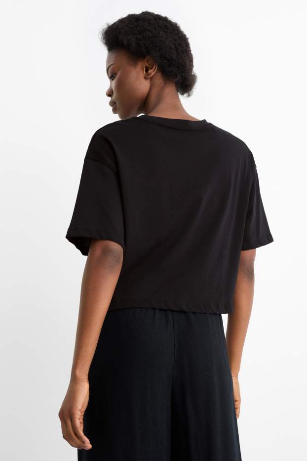 Damen - T-Shirt - Oversized - schwarz