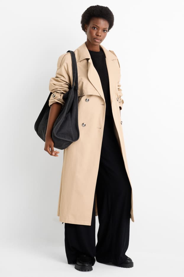 Women - Trench coat - beige