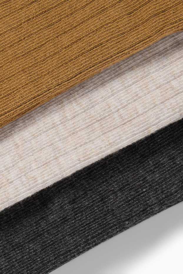 Baby Buben - Multipack 3er - Baby-Strumpfhose - gerippt - hellbeige