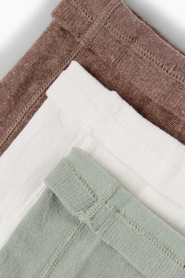 Baby Mädchen - Multipack 3er - Baby-Strumpfhose - gerippt - mintgrün