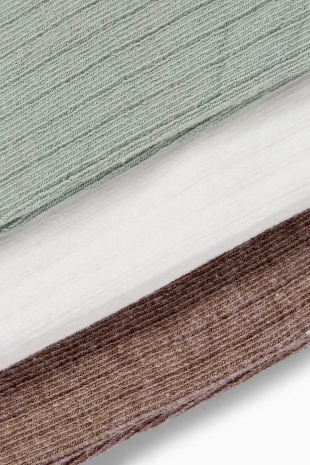 Baby Mädchen - Multipack 3er - Baby-Strumpfhose - gerippt - mintgrün