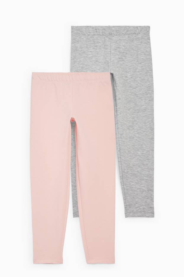 Kinder Mädchen - Multipack 2er - Thermoleggings - rosa