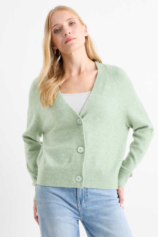 Mujer - Cárdigan - verde menta