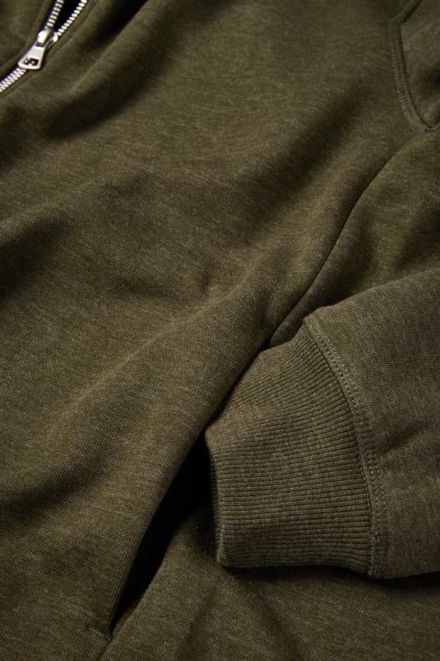 Mężczyźni - Rozpinana bluza - kaki