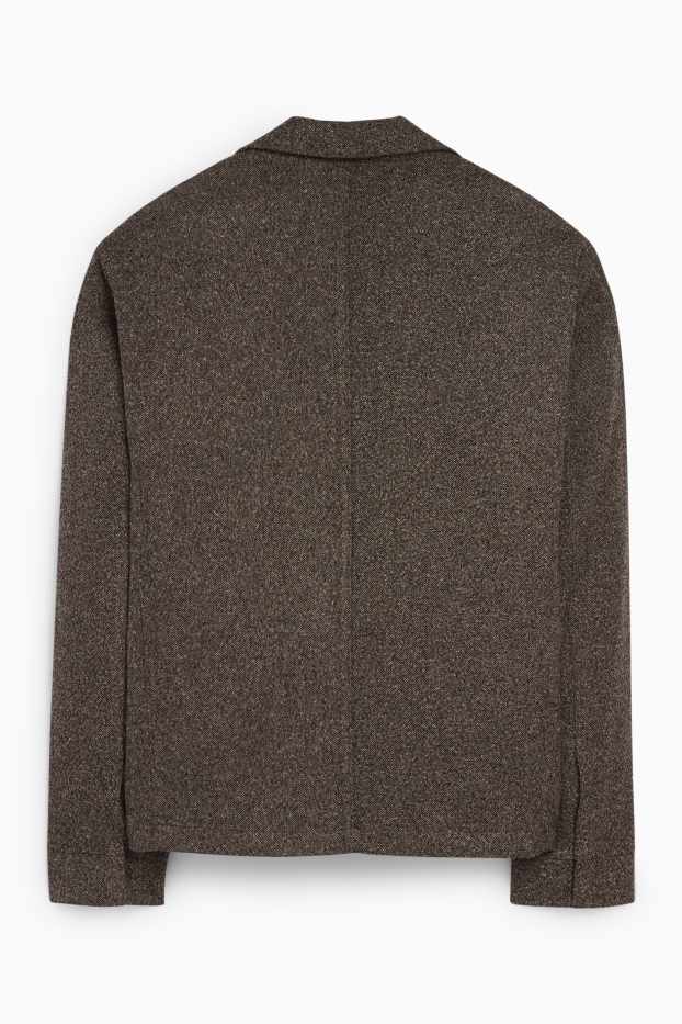 Bărbați - Sacou modular - regular fit - stretch - structurat - maro