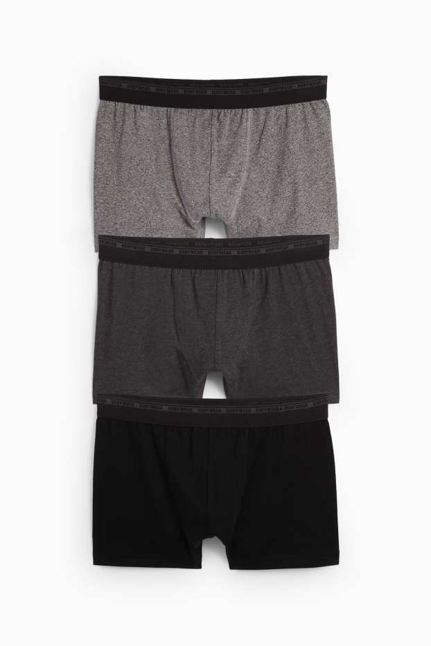 Men - Multipack of 3 - trunks - gray