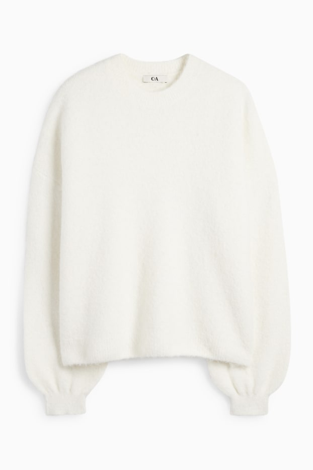 Damen - Pullover - weiß