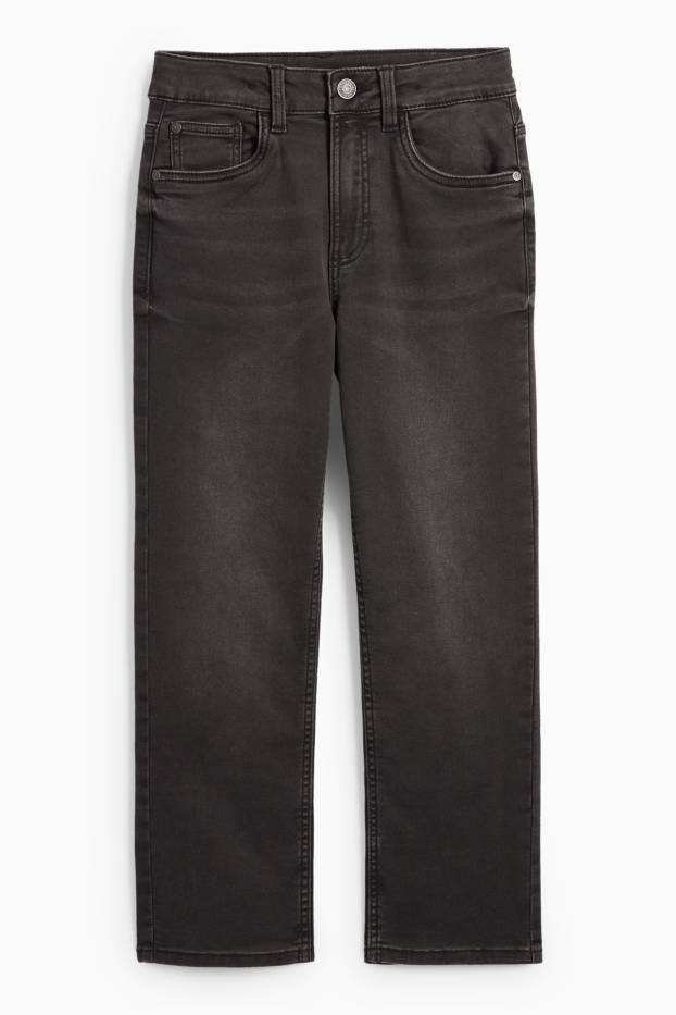 Kinder Buben - Relaxed Jeans - Jog Denim - schwarz