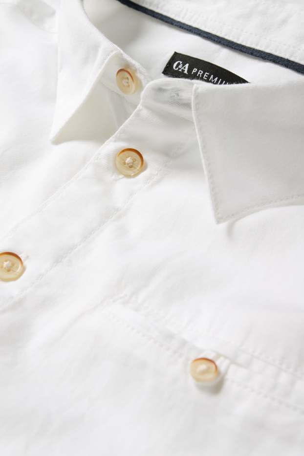Children Boys - Shirt - white