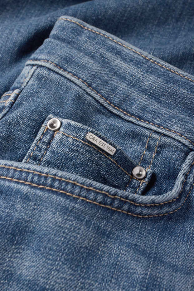 Damen - Bootcut Jeans - Mid Waist - jeansblau