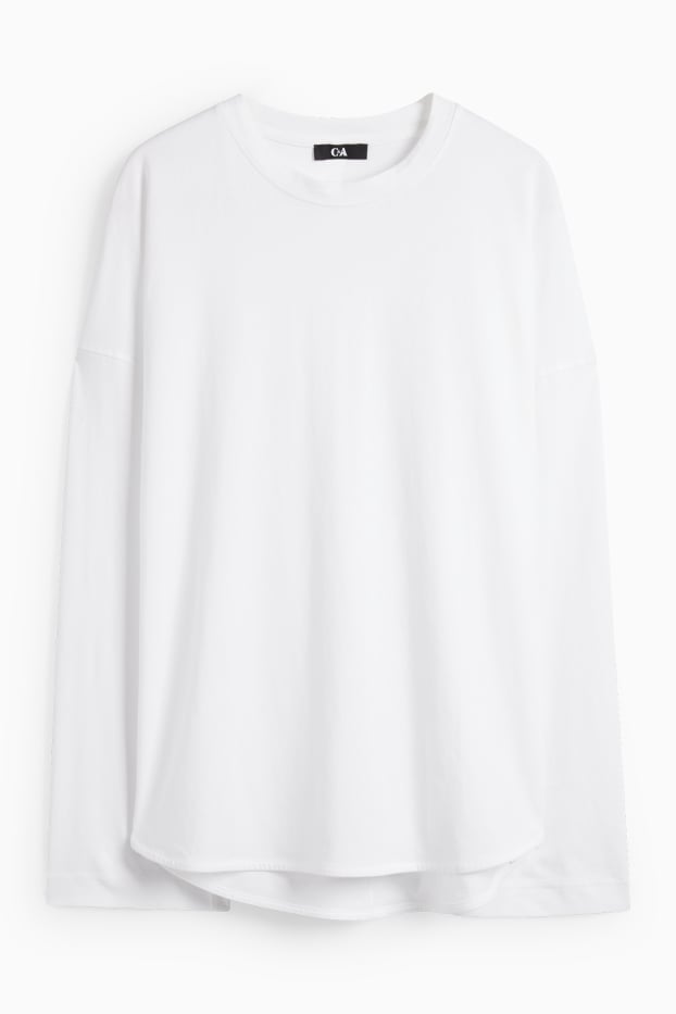 Femei - Tricou cu mânecă lungă  - alb