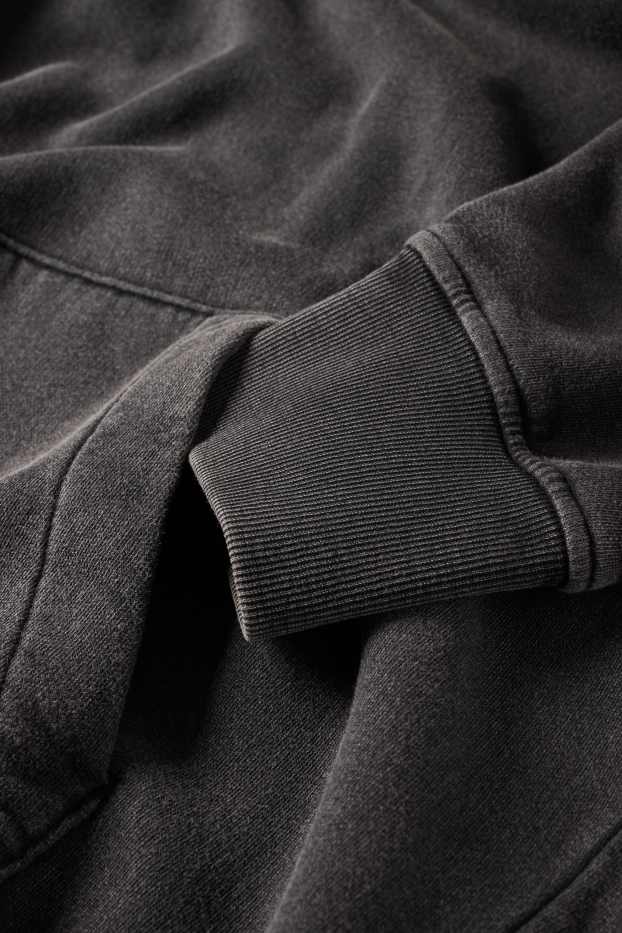 Men - Hoodie - black-melange