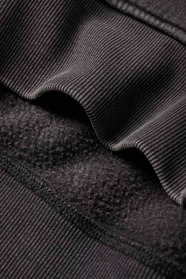Men - Hoodie - black-melange