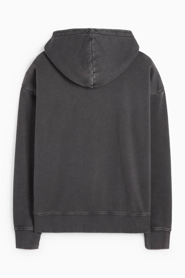 Men - Hoodie - black-melange