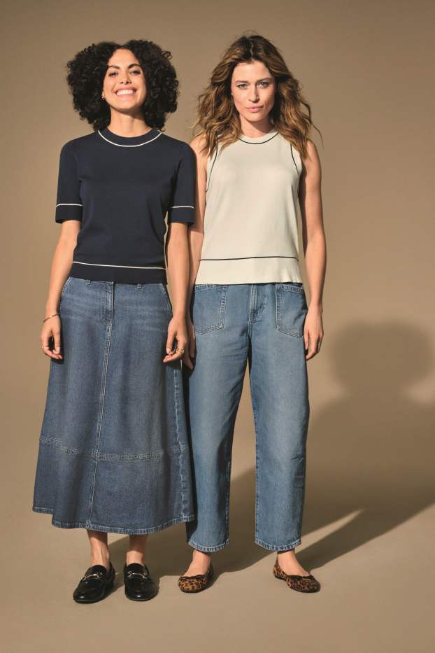Damen - Jeansrock - helljeansblau
