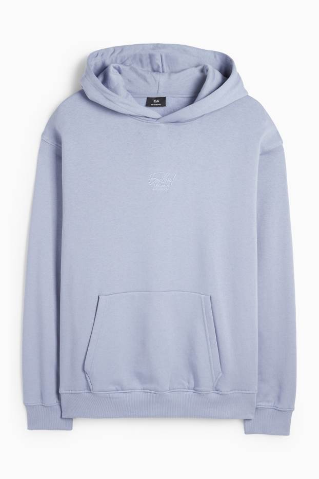 Heren - Hoodie - lichtblauw