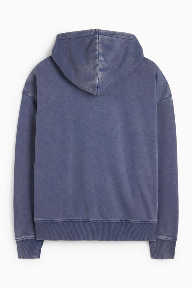 Herren - Hoodie - dunkelblau-melange
