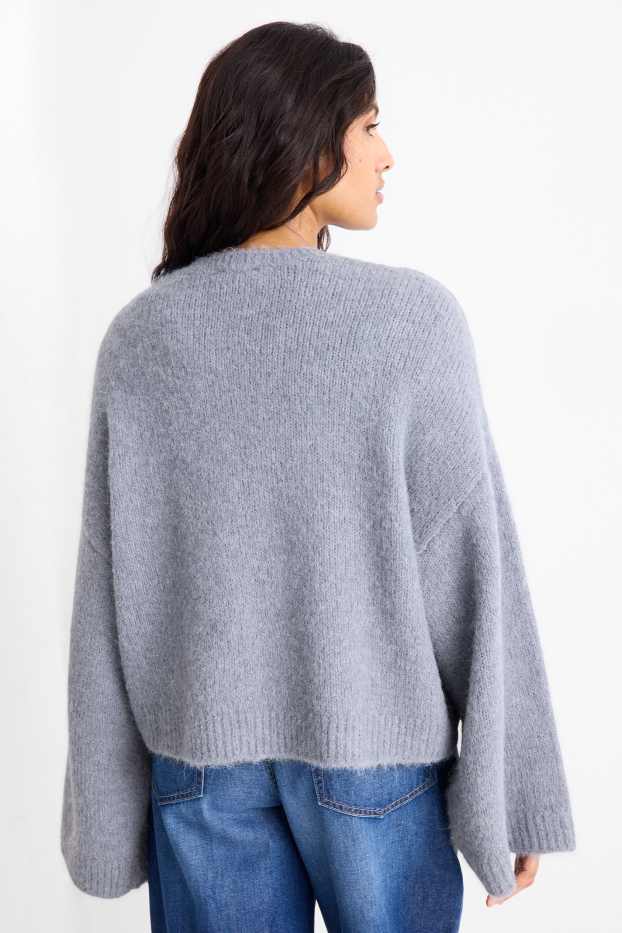 Damen - Pullover - hellblau