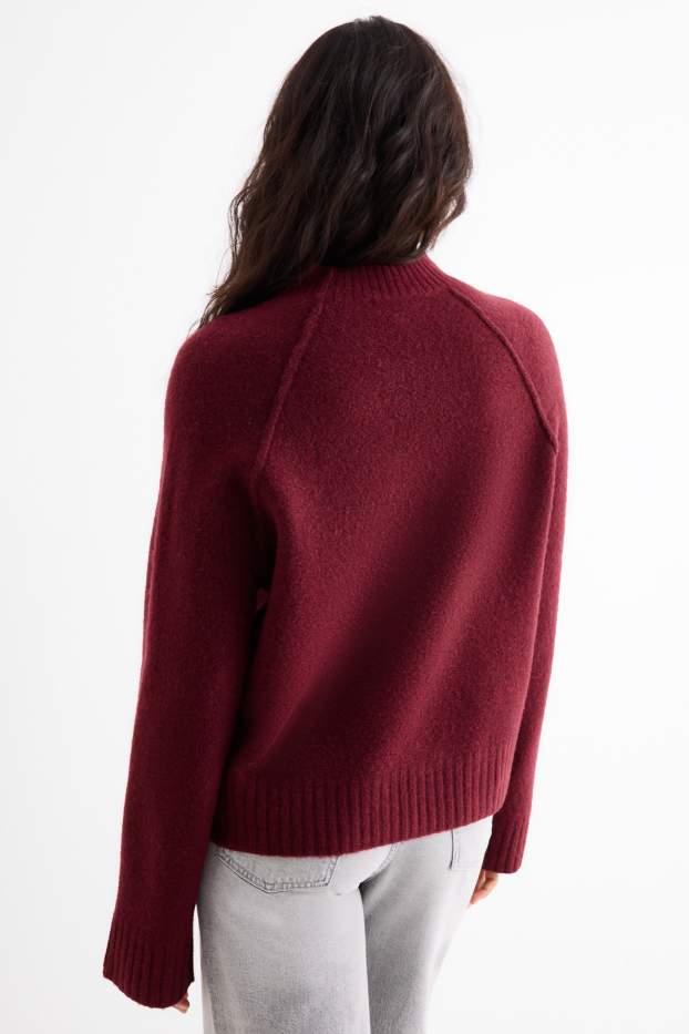 Damen - Pullover - bordeaux