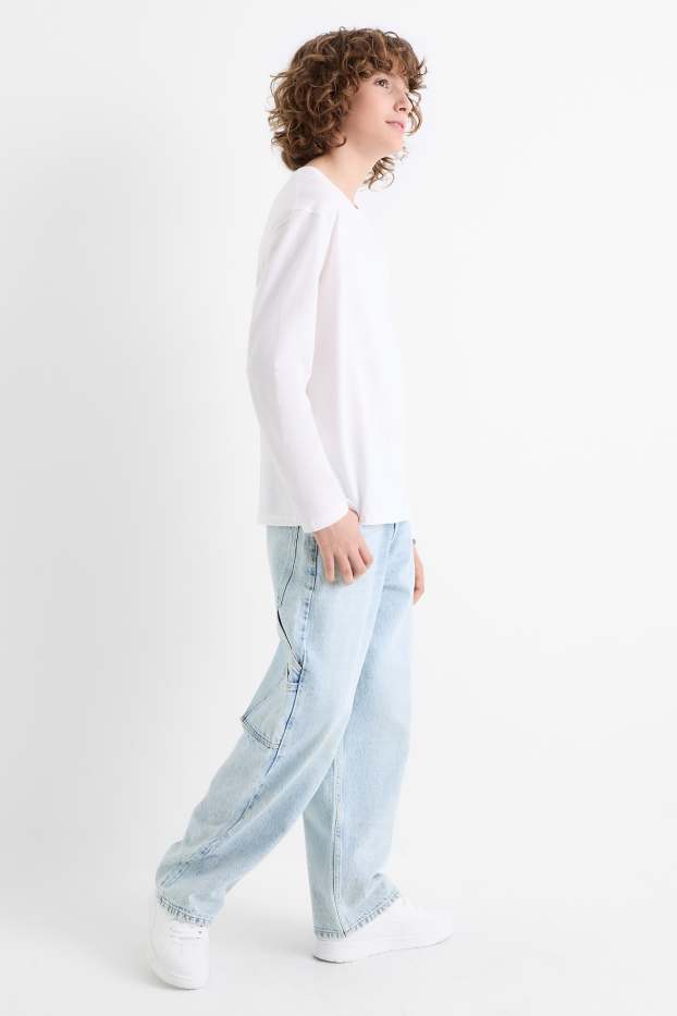 Children Boys - Baggy jeans - denim-light blue