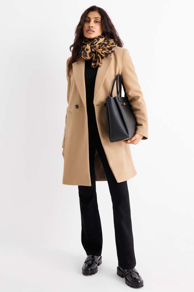Damen - Mantel - beige