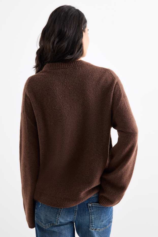 Donna - Maglione - marrone scuro